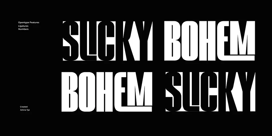 Slicky Bohem by Jolicia Type — Display Font — thumbnail 7