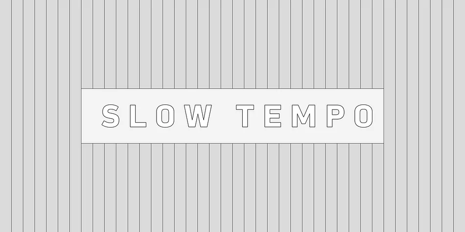 Slow Tempo by Dharma Type — Display Font