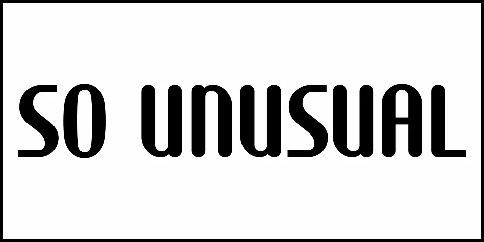 SO UNUSUAL JNL by Jeff Levine Fonts — Display Font — thumbnail 2