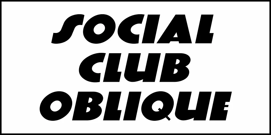 SOCIAL CLUB JNL by Jeff Levine Fonts — Decorative Font — thumbnail 4
