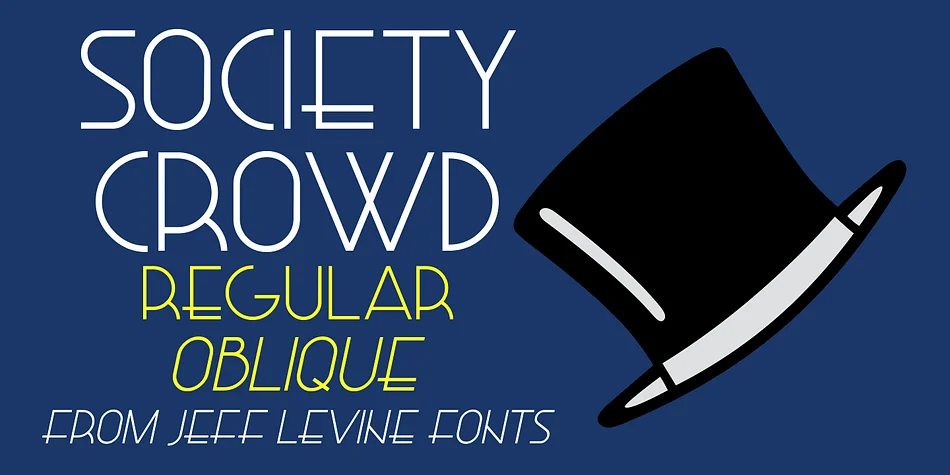 Society Crowd JNL by Jeff Levine Fonts — Decorative Font