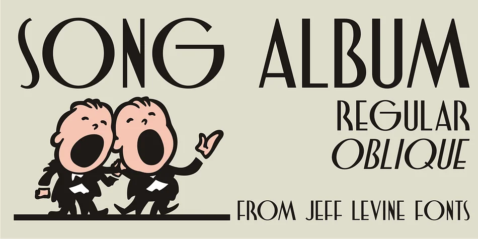 SONG ALBUM JNL by Jeff Levine Fonts — Decorative Font