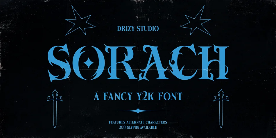 Sorach by Drizy Font — Blackletter Font