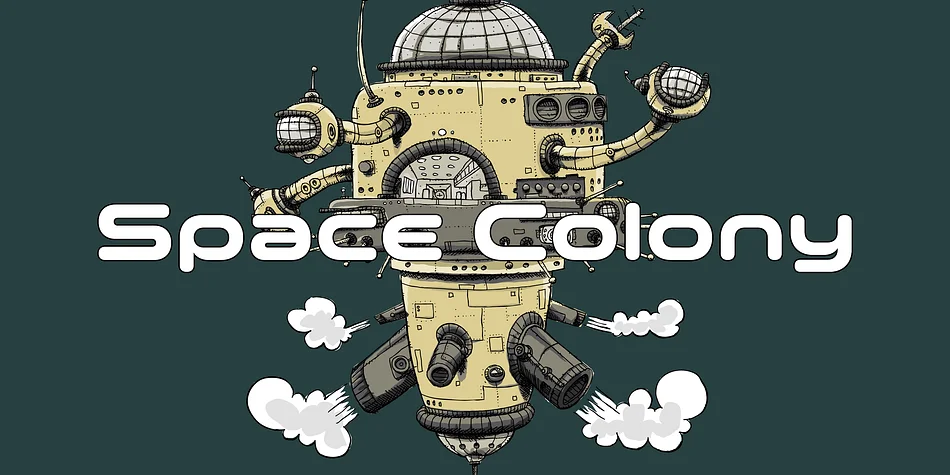 Space Colony by Dharma Type — Display Font