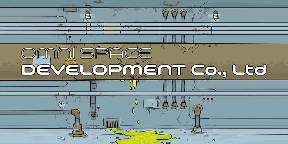 Space Colony by Dharma Type — Display Font — thumbnail 5