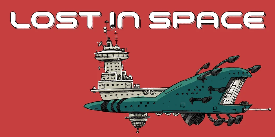 Space Colony by Dharma Type — Display Font — thumbnail 7