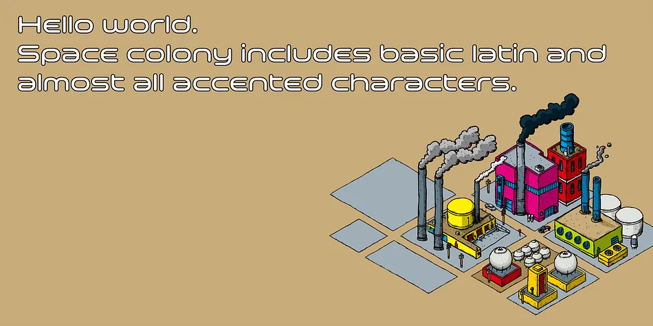 Space Colony by Dharma Type — Display Font — thumbnail 8