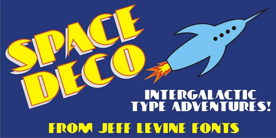 SPACE DECO JNL by Jeff Levine Fonts — Display Font