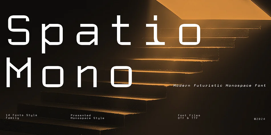 Spatio Mono by Prominent & Affluent — Decorative Font
