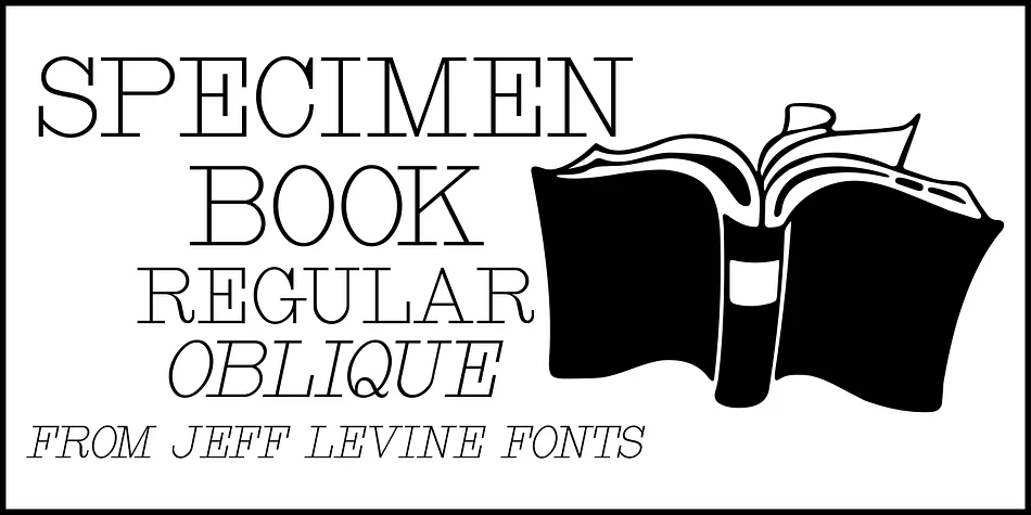 SPECIMEN BOOK JNL by Jeff Levine Fonts — Decorative Font