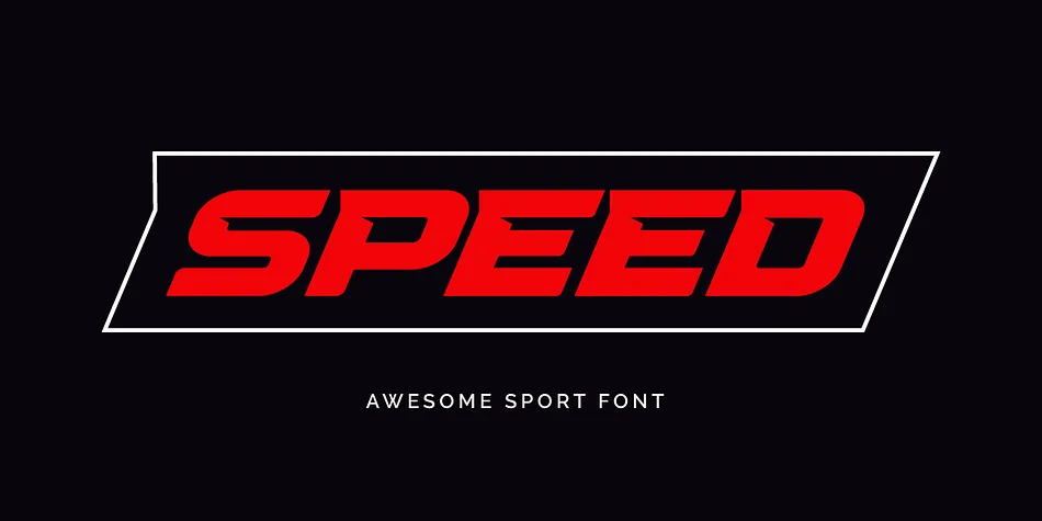 Speed by Artyway — Display Font