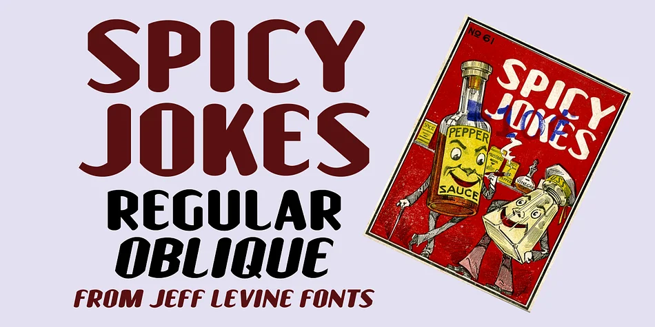 Spicy Jokes JNL by Jeff Levine Fonts — Display Font
