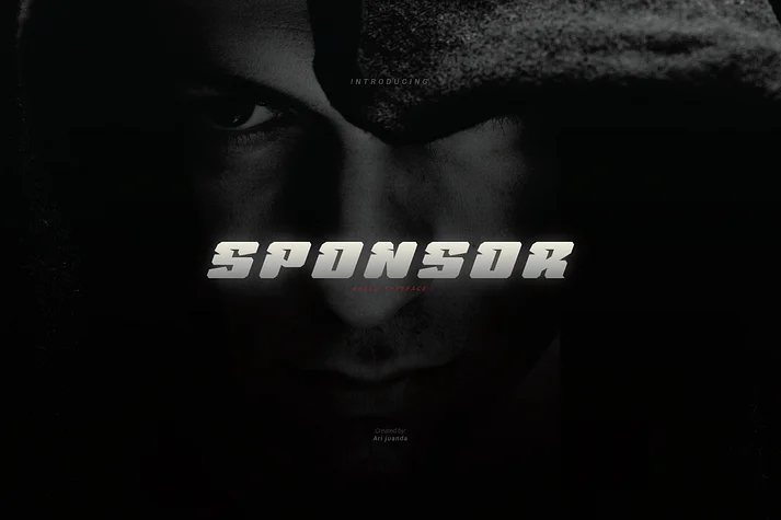 Sponsor by Linecreative — Display Font
