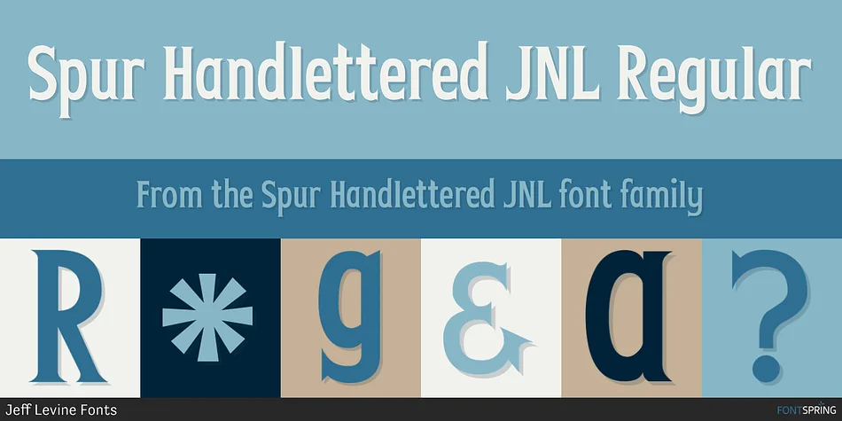 Spur Handlettered JNL by Jeff Levine Fonts — Decorative Font