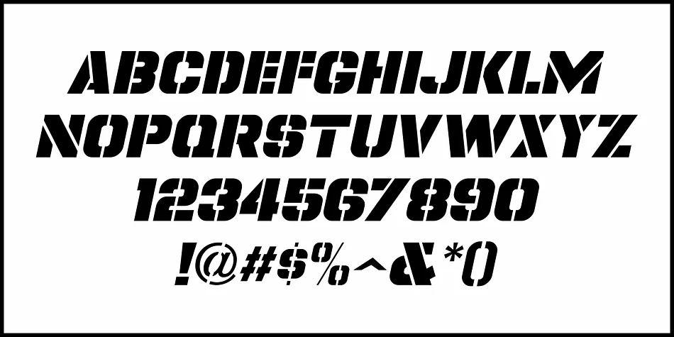 SPY STENCIL JNL by Jeff Levine Fonts — Display Font — thumbnail 5
