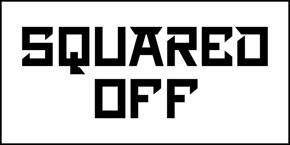 SQUARED OFF JNL by Jeff Levine Fonts — Display Font — thumbnail 2
