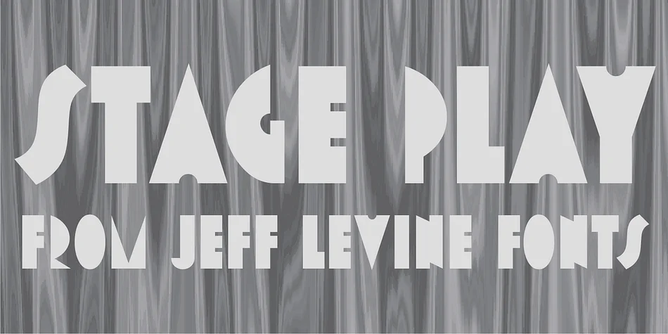 STAGE PLAY JNL by Jeff Levine Fonts — Decorative Font