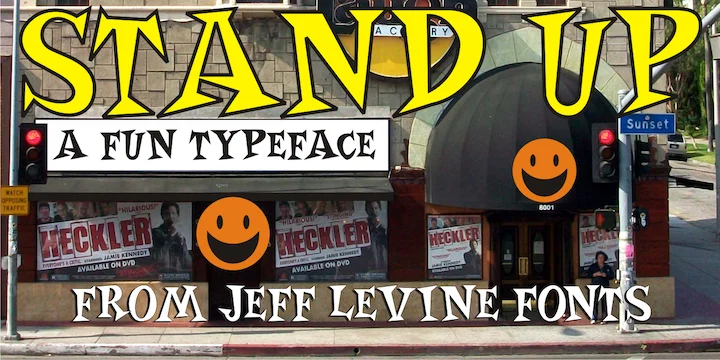 STAND UP JNL by Jeff Levine Fonts — Display Font