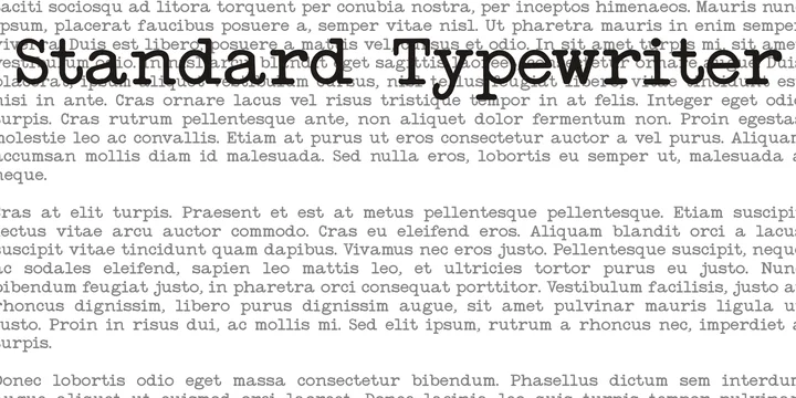 StandardTypewriter by Intellecta Design — Decorative Font