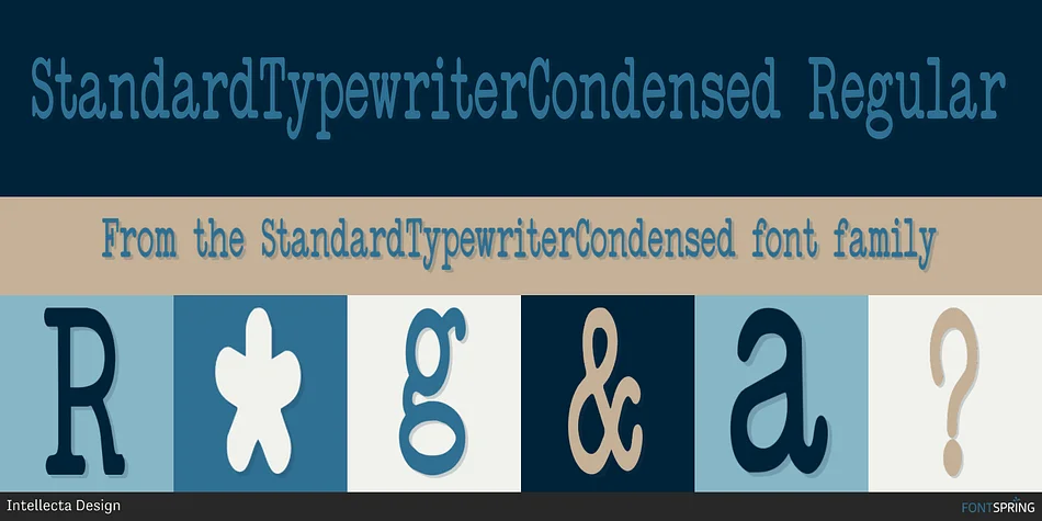 StandardTypewriterCondensed by Intellecta Design — Decorative Font