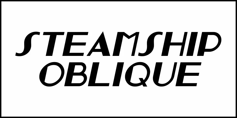 STEAMSHIP JNL by Jeff Levine Fonts — Decorative Font — thumbnail 4