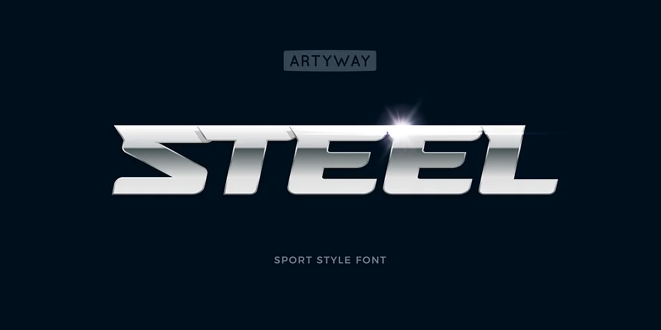 Steel Race by Artyway — Display Font