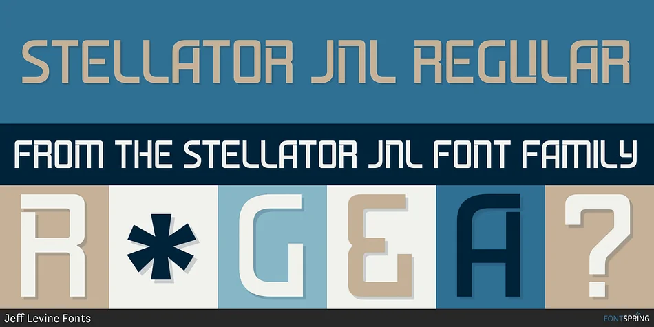 STELLATOR JNL by Jeff Levine Fonts — Display Font