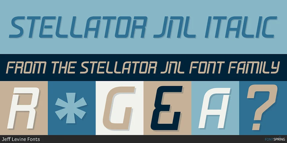 STELLATOR JNL by Jeff Levine Fonts — Display Font — thumbnail 2