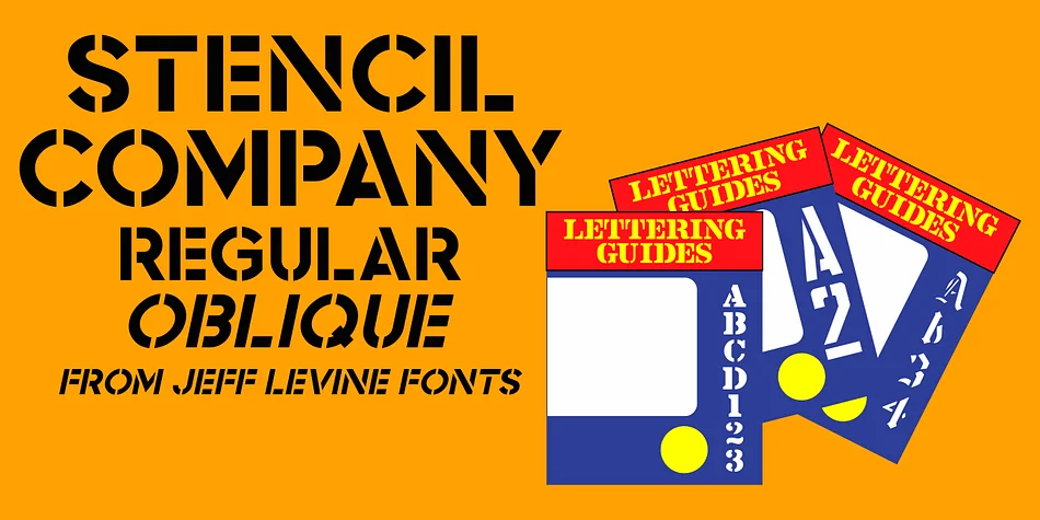 STENCIL COMPANY JNL by Jeff Levine Fonts — Display Font