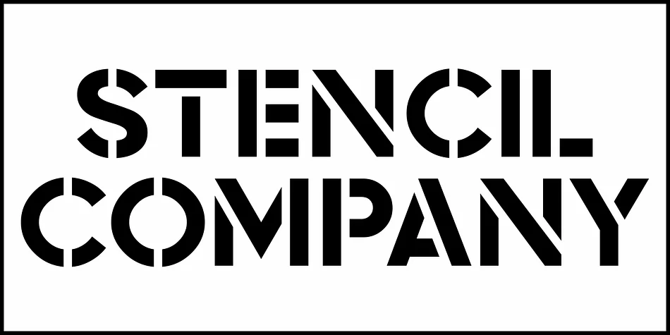STENCIL COMPANY JNL by Jeff Levine Fonts — Display Font — thumbnail 2