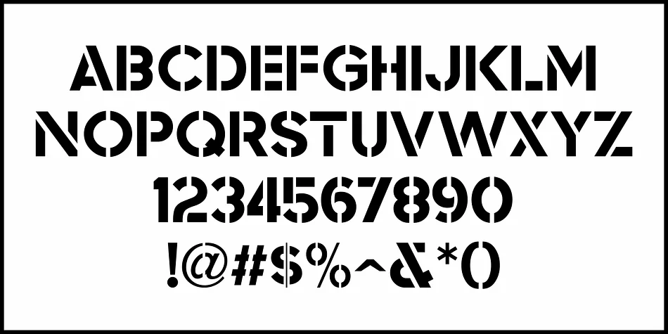 STENCIL COMPANY JNL by Jeff Levine Fonts — Display Font — thumbnail 3