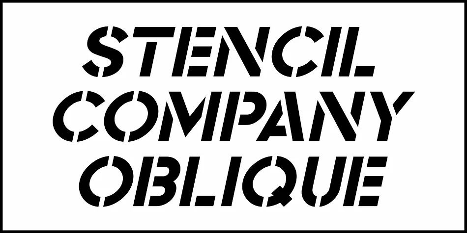 STENCIL COMPANY JNL by Jeff Levine Fonts — Display Font — thumbnail 4