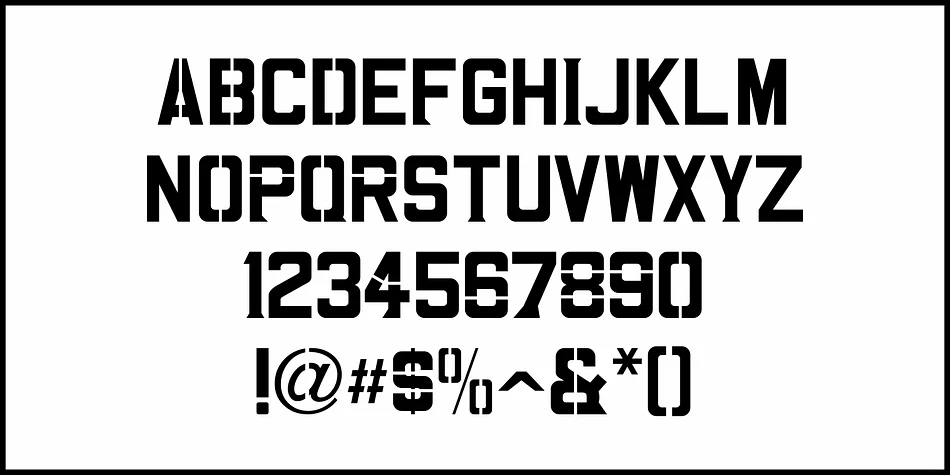 STENCIL PLAYTHINGS JNL by Jeff Levine Fonts — Display Font — thumbnail 3