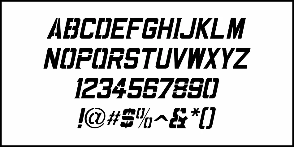 STENCIL PLAYTHINGS JNL by Jeff Levine Fonts — Display Font — thumbnail 5