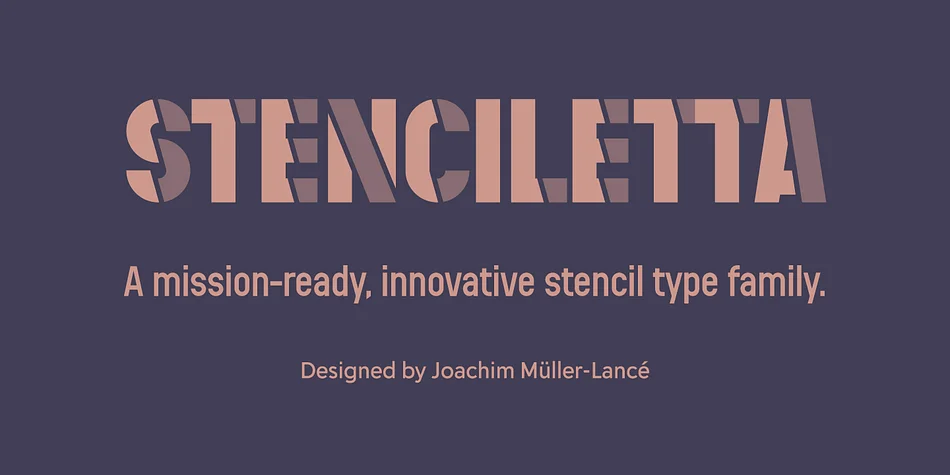 Stenciletta by Delve Fonts — Display Font