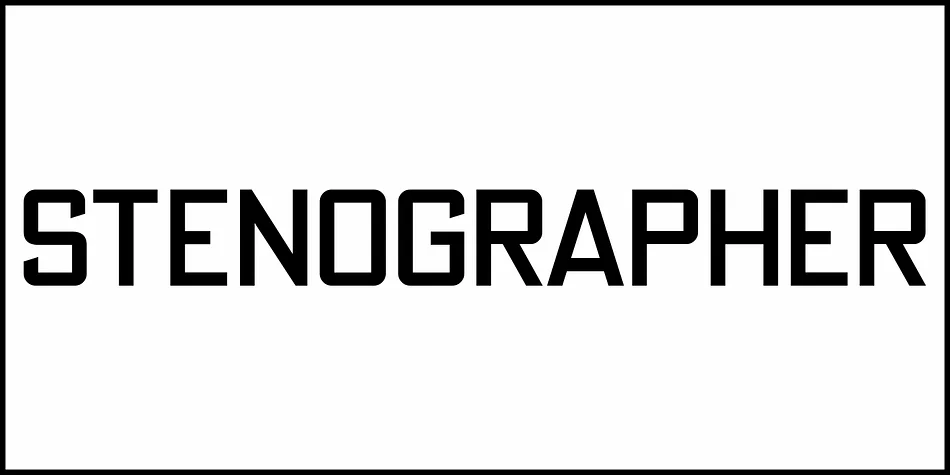 STENOGRAPHER JNL by Jeff Levine Fonts — Display Font — thumbnail 2