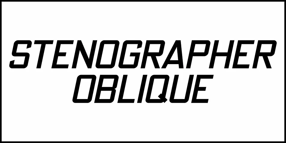 STENOGRAPHER JNL by Jeff Levine Fonts — Display Font — thumbnail 4