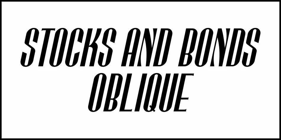 STOCKS AND BONDS JNL by Jeff Levine Fonts — Decorative Font — thumbnail 4