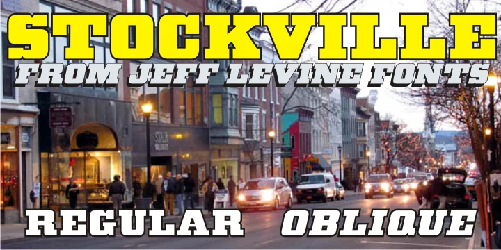 STOCKVILLE JNL by Jeff Levine Fonts — Display Font