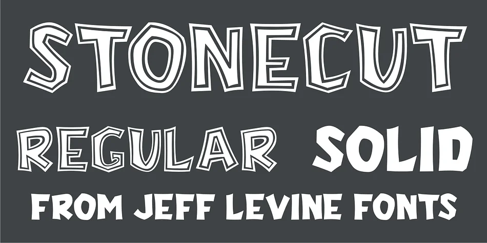 STONECUT JNL by Jeff Levine Fonts — Display Font