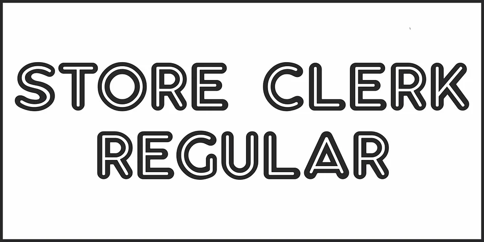 STORE CLERK JNL by Jeff Levine Fonts — Display Font — thumbnail 2