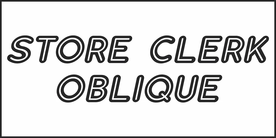 STORE CLERK JNL by Jeff Levine Fonts — Display Font — thumbnail 3