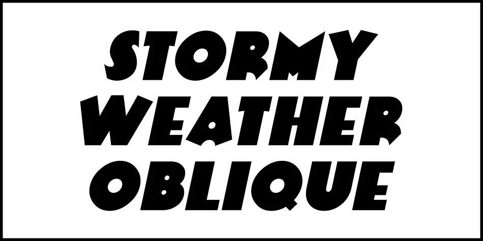 STORMY WEATHER JNL by Jeff Levine Fonts — Display Font — thumbnail 4