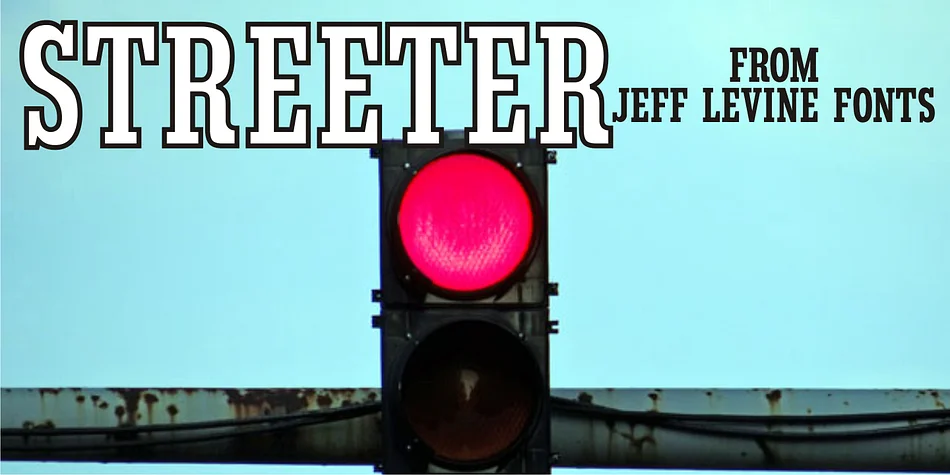STREETER JNL by Jeff Levine Fonts — Display Font