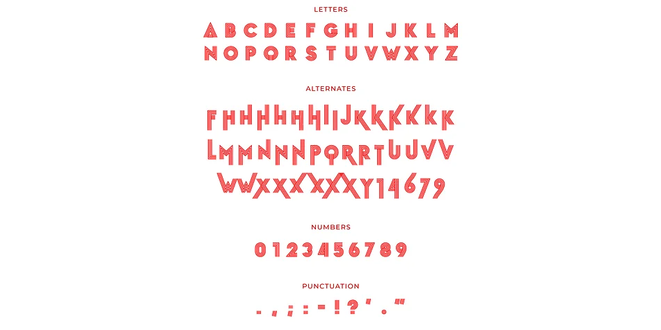 STRIPED HEADLINE by Artyway — Display Font — thumbnail 2