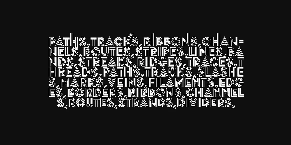 STRIPED HEADLINE by Artyway — Display Font — thumbnail 3