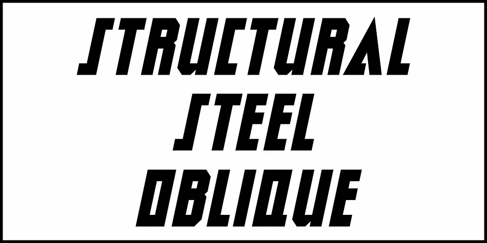 Structural Steel JNL by Jeff Levine Fonts — Display Font — thumbnail 4