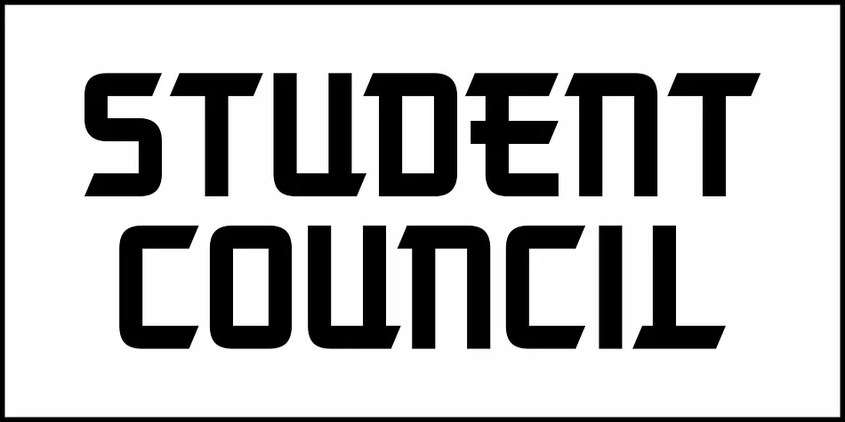 STUDENT COUNCIL JNL by Jeff Levine Fonts — Display Font — thumbnail 2