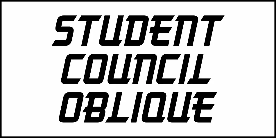 STUDENT COUNCIL JNL by Jeff Levine Fonts — Display Font — thumbnail 4