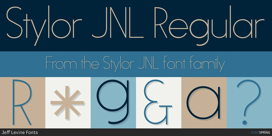 Stylor JNL by Jeff Levine Fonts — Decorative Font